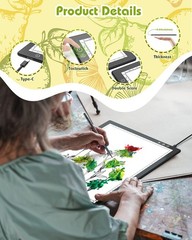 A4 Light Box for Tracing, Pad Diamond Painting, black&white