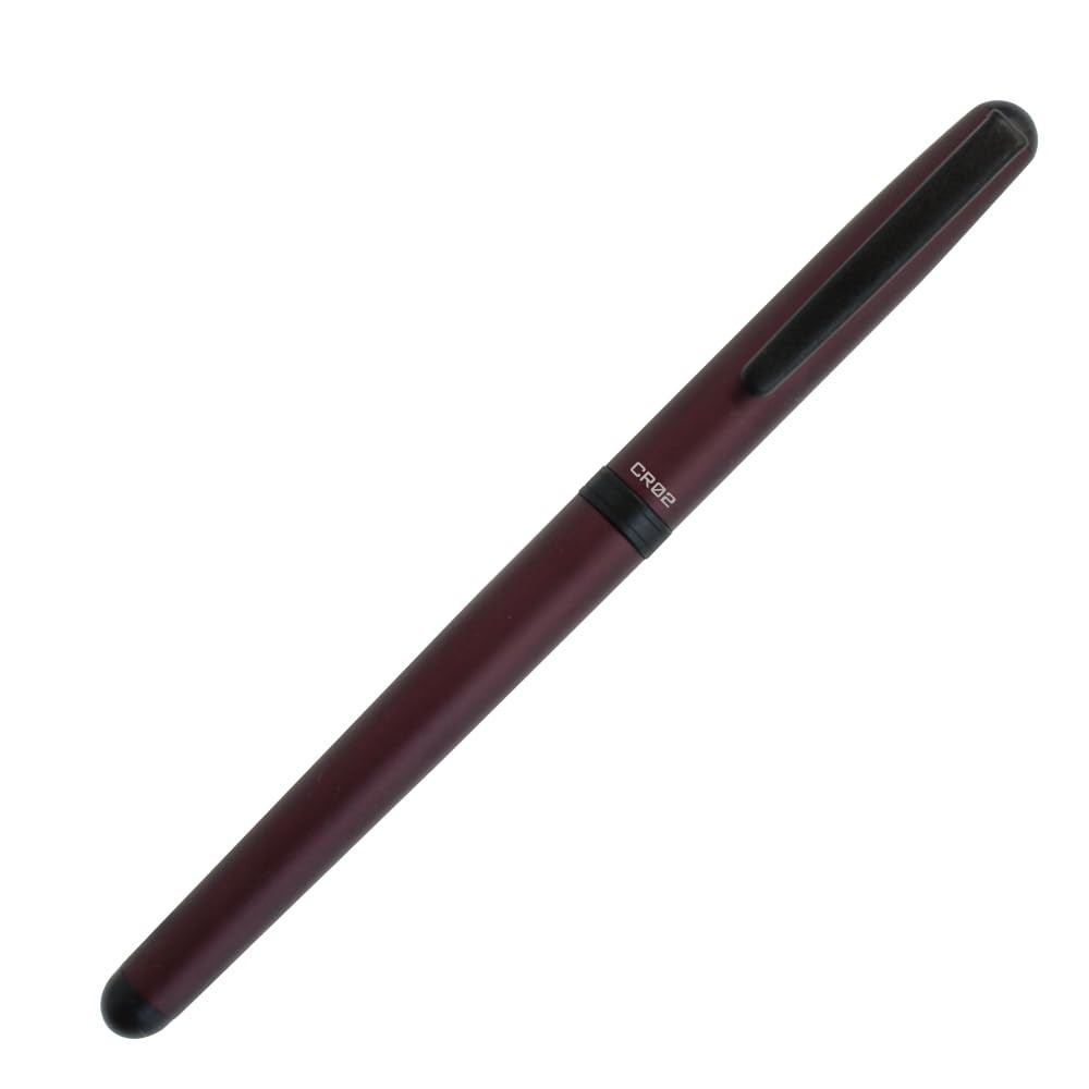 OHTO CR02 Ceramic Rollerball Pen, 0.5mm Fine 1 Count (Pack of 1), matte wine