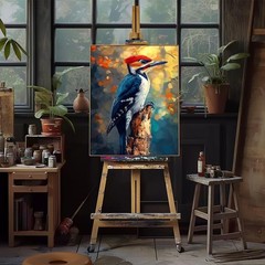Bird Paint by Numbers Kit for Adults Beginner Animal DIY Painting Kits for Adult