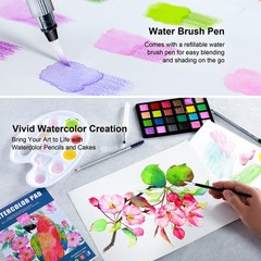 KALOUR 154PCS Artists Art Supplies Drawing Kit with 6 Sketchbook,Tutorial,Co…