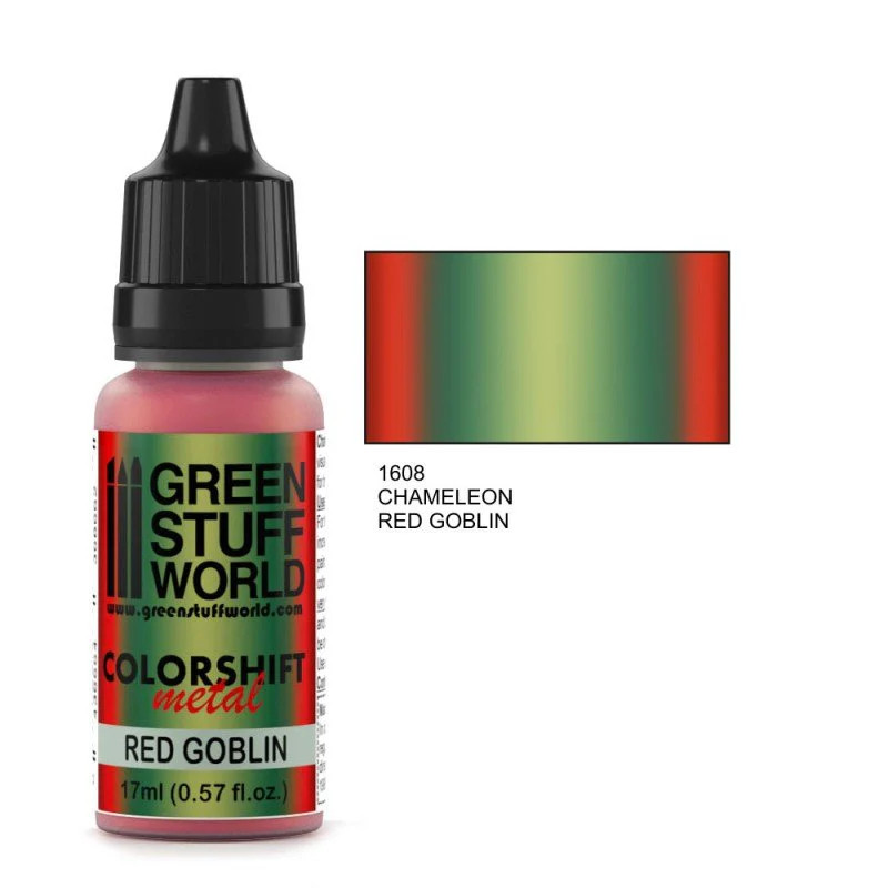 Green Stuff World – Chameleon Metal Paint Red Goblin 1608 for Models and Miniatu