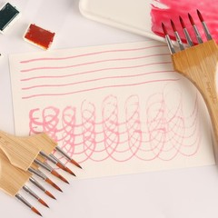 Professional Artist Brush Set Acrylic Watercolor Mop NylonWool Roundhead
