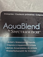 AquaBlend by Spectrum Noir Artist’s Watercolor Pencil Set Primaries 24 piece NEW