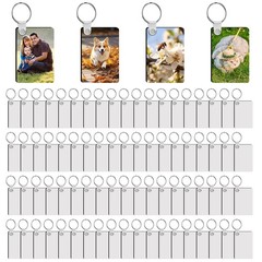 240Pcs Sublimation Keychain Blanks Rectangle Bulk Products Double Sides 80 MD…