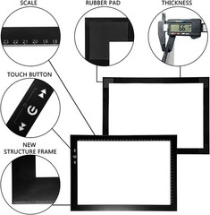 Portable A4 Light Box with 7000 Lux Brightness – Perfect for Drawing & Animation