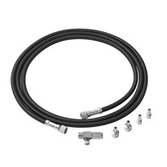 6 Feet Nylon Braided Airbrush Hose with 1/8’’ Fittings on Both Ends and Quick…