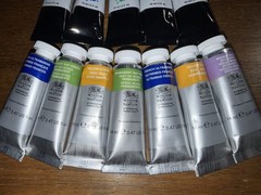 12 Tubes Daniel Smith Extra Fine Watercolors Gouache .5 & Winsor & Newton 0.47