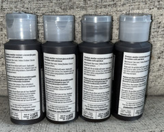 Lot of 4 – 2 Ounce Bottles FolkArt Outdoor Acrylic Paint in Burnt Umber
