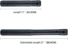 TRANSON Poster Tube Extendable 17 to 27 Document Blueprint Artwork Storage