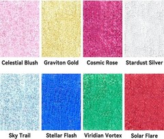 Non Toxic Glitter Acrylic Paint Set 8 Colors for Art Projects and Crafts