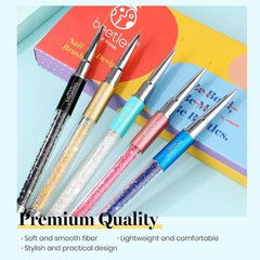 Beetles Gel Polish Nail Art Liner Brushes 5Pcs Painting Art Design Pen Set Diamo