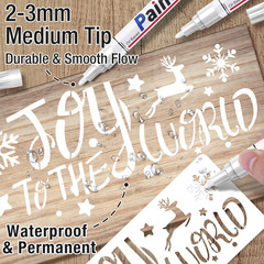 White Permanent Marker Waterproof – 8 White Paint Markers for Metal Surfaces …