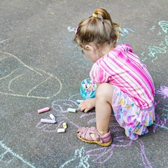 Feela Jumbo Sidewalk Chalk 72 Pack Non-Toxic Outdoor Chalk Set For Kids 18