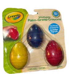 Crayola My First Washable Egg Crayons 3 Pack Toddler Preschool 81-1450 NEW