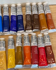 20 tubes WINSOR & NEWTON WINTON OIL COLOUR paint 200ml color NEW no duplicates