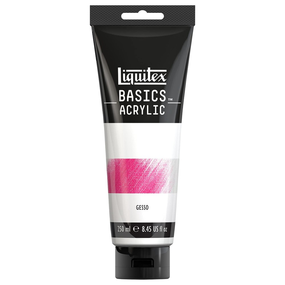 Liquitex Basics Gesso 8.45 Oz White Acrylic Primer For All Surfaces