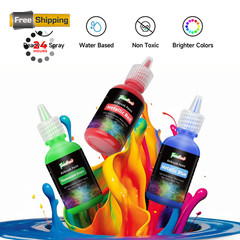 FOODHOO Airbrush Paint 24 Colors, Water 0.87 Fl Oz (Pack of 28), Multicolor