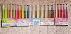 Languo Gel Pen Lot 6 Sets Aesthetic Journaling Art Pens 45 pen Count NEW