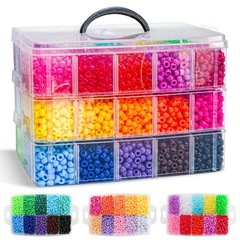 Pony Beads 10 000 Pieces 30 Colors Bracelet Making Kit DIY Craft NKLTD Kandi