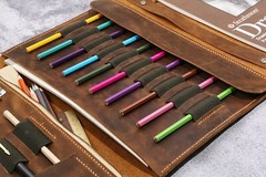 Leather sketchbook cover case for sketch pad 9″ x 12″ Drawing Sketch Pad Holder