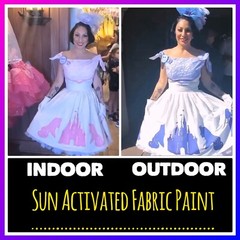 Photochromic Color Changing Sun UV Activated Fabric Paint for T Shirts & Shoes