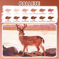 12 Skin Tone Acrylic Paint Markers, Red Brown Brush Tip Acrylic Paint Pens fo…