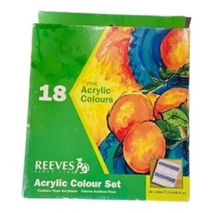 Reeves Acrylic Colour Set 18 Tube Multi-Color Artist Acrylic Paint Kit Hobby