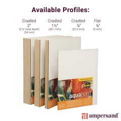 Watercolor Painting Panel Museum Series Aquabord 1/8 Inch Flat Profile 16×20