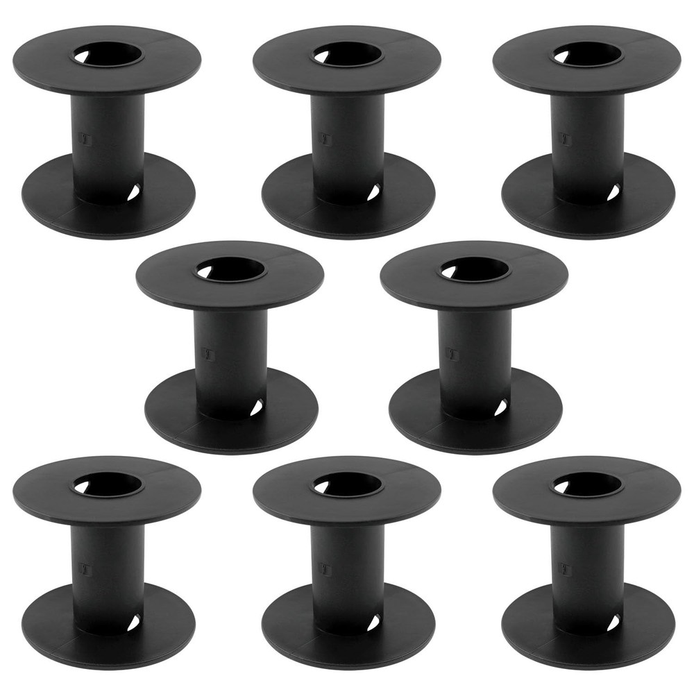 Xhziy Plastic Spool Empty Plastic Spool 71mm/2.8inch Empty spools Black -8PCS