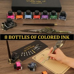 Calligraphy Pens and Ink Set – Calligraphy Kits for Beginners,Quill Pen Inclu…