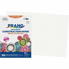 Pacon Sunworks Construction Paper – 12″ X 18″ – White (PAC9207)
