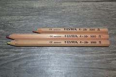 LYRA 9350 4-COLOR PENCIL LOT OF 3 GERMANY