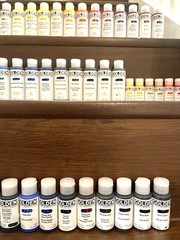 Golden Fluid Acrylic Paint Bundle #5 – Easel (63 Bottles)