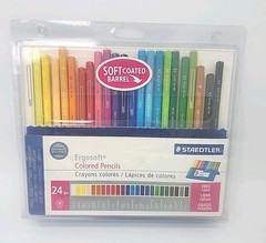 Staedtler Ergosoft Colored Pencils Set of 23 Colors in Stand-up Easel Case
