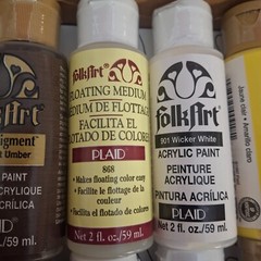 PLAID FolkArt Acrylic Paint Kit PB033B 10x 2 oz Bottles Sealed w/ DVD & Brushes
