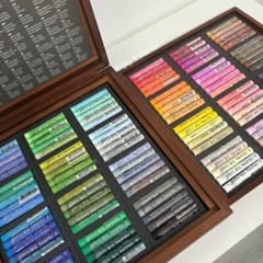 MUNGYO Gallery MOPV-120W Soft Oil Pastels 120 Colors in Wooden Box Set NEW