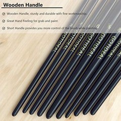 Paint Brush Set, 10 Pcs Round Pointed Tip, Small Nylon Hair Brushes for