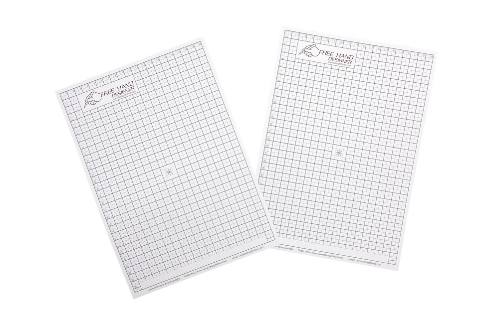 2 x A4 Grid Type ‘Freehand Designer’ Sheets. Draw Perfect (x2) A4, white
