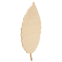 Leaf Wood Cutout 8″x4″, Unfinished for Autumn Decor and DIY Crafts | Woodpeckers