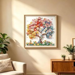 SHICERNHJ 5D Diamond Art Kits for Adults 12 inches x 12 inches, Flower Tree