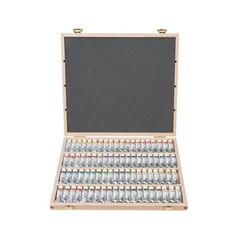 Schmincke – HORADAM® AQUARELL, elegant beech wood case, 80 x 5 ml tubes, fi