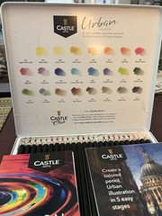 Castle Arts Colored Pencils Urban Collection 24 Pencils