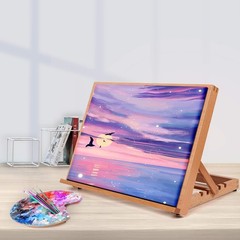 Falling in Art 5-Position Wood Drafting Table Easel Drawing and Sketching Boa…
