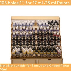 Craft Paint Storage-Modular Paint Organizer – Holds 105 Bottles of Vallejo, 1…