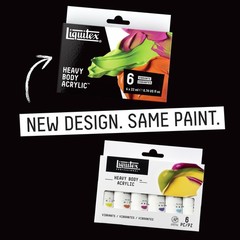 Liquitex Professional Heavy Body Acrylic Paint, 6 x 22ml (0.74-oz), Vibrant C…