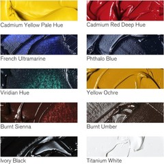 Artistic Essentials: Winton Oil Color 10-Tube Set – Ideal for Canvas and More