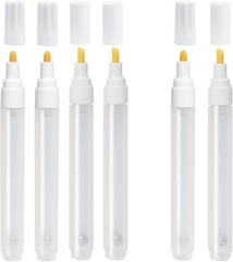 Biaungdo 6PCS Clear Refillable Paint Pens 3mm & 6mm Empty Acrylic Markers