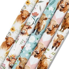 Highland Cow Scrapbook Paper Pad, 24 11.8 x inches, sunflower yellow