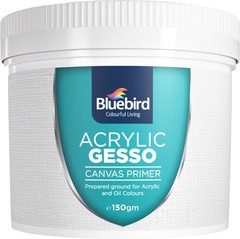 Bluebird Heavy Gesso Primer for Acrylic 3.26 Fl Oz (Pack of 1), White
