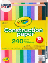 Construction Paper Bulk Pack (480 Sheets) – 10 Assorted Colors, 9X12, Classroom